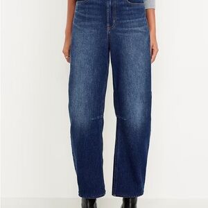 Old Navy High-Waisted Barrel Jeans — Size 10